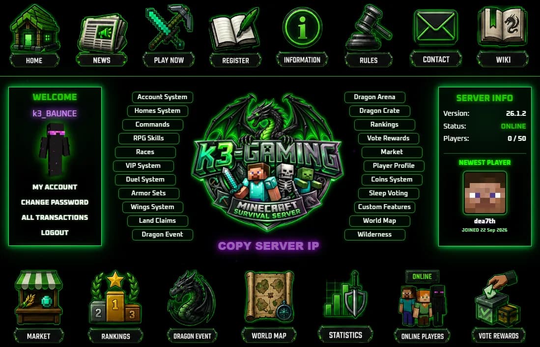 k3-GAMING Survival